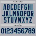 Custom Name and Number Gray Navy-Teal Mesh Baseball Jersey - Authentic Personalized Throwback Team Jersey Personalized Gray