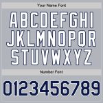 Custom Name and Number Baseball Jersey with 3D Twinkle Star Gradient Design in Gray, Navy, and White - Personalized Team Jersey