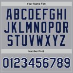 Personalized Authentic Basketball Jersey - Gray Navy White Throwback Design Personalized Gray Navy-White Authentic Throwback