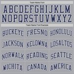 Custom Name Number Basketball Jersey - Authentic Gray Navy-White Throwback, Personalized Sports Apparel Personalized Gray