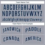 Custom Gray Navy-White Baseball Jersey for Men and Women - Personalized Sports Apparel Personalized Gray Navy-White Baseball