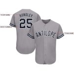 Custom Name and Number Personalized Baseball Jersey in Gray Navy-White for Teams Personalized Gray Navy-White Baseball Jersey