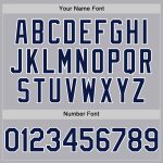 Custom Name and Number Authentic Throwback Baseball Jersey Gray Navy-White Mesh Personalized Team Jersey Personalized Gray