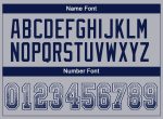 Custom Name and Number Personalized Gray Navy-White Mesh Football Jersey Drift Fashion Team Apparel Personalized Gray Navy-White