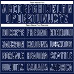 Personalized Soccer Jersey with Custom Name & Number - Gray Navy-White Split Fashion Uniform Personalized Gray Navy-White