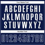 Personalized Soccer Jersey with Custom Name & Number - Gray Navy-White Split Fashion Uniform Personalized Gray Navy-White