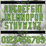 Custom Butterfly Performance T-Shirt with 3D Gray Neon Green-Black Pattern, Personalized Name & Number Personalized Gray