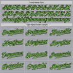 Custom Gray Neon Green Black Baseball Jersey with Personalized Name and Number - Authentic Team Apparel Personalized Gray