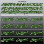Custom Name Number Gray Neon Green Black Fade Baseball Jersey Authentic Fashion Team Personalized Gray Neon Green-Black Authentic