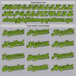 Custom Name Number Gray Neon Green Black Mesh Throwback Baseball Jersey Authentic Personalized Gray Neon Green-Black Mesh