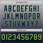Custom Team Baseball Jersey - Personalized Gray Neon Green-Navy Fade with Name & Number Personalized Gray Neon Green-Navy