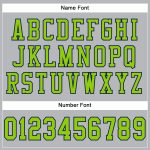 Personalized Authentic Football Jersey - Gray Neon Green Navy Mesh Design Personalized Gray Neon Green-Navy Mesh Authentic