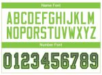 Custom Name and Number Personalized Football Jersey in Gray Neon Green-Navy Mesh Fashion Design Personalized Gray Neon Green-Navy