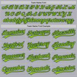 Custom Name Number Unisex Softball Jersey Personalized Gray Neon Green Navy Two-Button Style Personalized Gray Neon Green-Navy