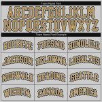 Custom Name and Number Authentic Baseball Jersey - Personalized Gray and Black Old Gold Team Jersey Personalized Gray Old
