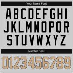 Custom Personalized Basketball Jersey - Gray Old Gold-Black, Authentic Throwback, Team Name & Number Personalized Gray Old