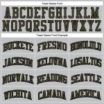Custom Name and Number Basketball Jersey - Personalized Gray Olive-Black Authentic Throwback Design Personalized Gray Olive-Black