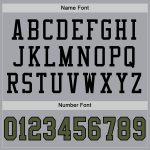 Custom Name and Number Personalized Football Jersey in Gray Olive-Black Mesh - Authentic Team Gear Personalized Gray Olive-Black