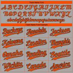 Custom Name and Number Personalized Baseball Jersey - Gray Orange-Black Authentic Team Jersey Personalized Gray Orange-Black