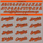Personalized Gray and Orange Black Baseball Jersey - Authentic Custom Team Gear Personalized Gray Orange-Black Authentic