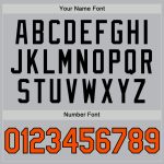 Custom Name Number Baseball Jersey - Personalized Gray Orange-Black Authentic Throwback Design Personalized Gray Orange-Black
