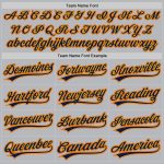 Custom Name and Number Personalized Gray Orange Gold-Navy Baseball Jersey - Authentic Throwback Design Personalized Gray