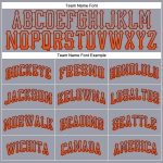 Custom Personalized Baseball Jersey with Name and Number - Gray Orange-Navy Authentic Drift Fashion Team Gear Personalized