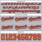 Custom Team Basketball Shorts with Personalized Name & Number - Gray Orange-Royal Authentic Design Personalized Gray Orange-Royal