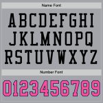 Custom Personalized Football Jersey - Gray Pink Black-Light Blue Mesh with Custom Name and Number Personalized Gray Pink