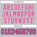 Custom Basketball Jersey - Personalized Gray Pink Black Purple Throwback with Team Name & Number Personalized Gray Pink Black-Purple
