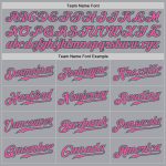 Custom Gray Pink Kelly Green Baseball Jersey with Personalized Name and Number - Authentic Team Apparel Personalized Gray