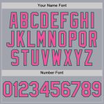 Custom Authentic Sleeveless Baseball Jersey - Personalized Gray Pink Kelly Green with Name and Number Personalized Gray Pink-Kelly