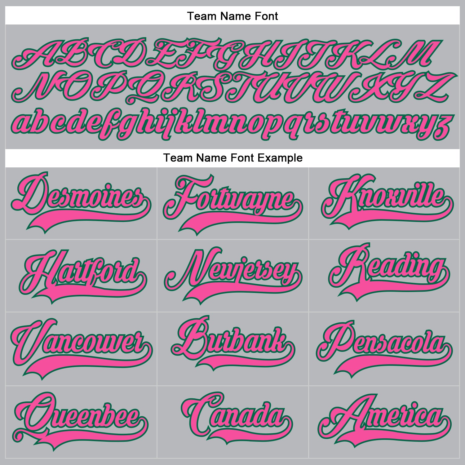 Personalized Gray Pink-Kelly Green Hockey Lace Neck Jersey Team Custom Name and Number Personalized Hockey Jersey with Custom Name & Number - Gray Pink Kelly Green Lace Neck Team Apparel Personalized Gray Pink-Kelly - Image 4