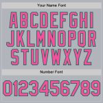 Custom Name Number Authentic Baseball Jersey - Personalized Gray Pink Kelly Green Team Jersey Personalized Gray Pink-Kelly