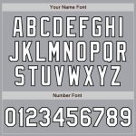 Custom Name and Number Authentic Fade Baseball Jersey in Gray Pinstripe White-Black Fashion Design Personalized Gray Pinstripe