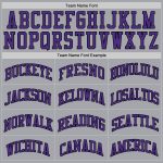 Custom Basketball Jersey - Personalized Gray Purple Black Throwback, Custom Name & Number Personalized Gray Purple-Black