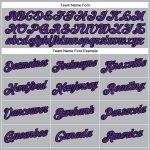 Personalized Performance T-Shirt in Gray Purple-Black for Custom Style and Comfort Personalized Gray Purple-Black Performance