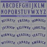 Custom Personalized Team T-Shirt with Name and Number - Gray Purple-Black Performance Shirt Personalized Gray Purple-Black