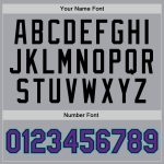 Custom Name Number Throwback Basketball Jersey - Personalized Gray Purple Black Teal Authentic Team Jersey Personalized Gray