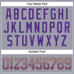 Custom Name and Number Baseball Jersey - Authentic Drift Gray Purple-Gold Fashion Team Jersey Personalized Gray Purple-Gold