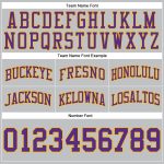 Custom Name Number Basketball Shorts Gray Purple Gold Authentic Throwback Personalized Gray Purple-Gold Authentic Throwback
