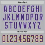 Custom Name Number Hockey Jersey - Personalized Gray Purple Gold Team Jersey Personalized Gray Purple-Gold Hockey Jersey