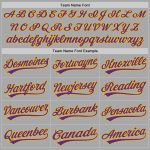 Custom Softball Jersey with Two Buttons - Personalized Gray Purple Gold Unisex Team Name and Number Personalized Gray Purple-Gold