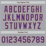 Custom Name and Number Gray Purple and Gold Baseball Jersey - Personalized Authentic Raglan Sleeves Personalized Gray Purple-Old