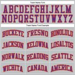 Custom Name Number Authentic Basketball Jersey - Personalized Gray Purple Orange Throwback Design Personalized Gray Purple-Orange