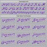 Custom Authentic Throwback Baseball Jersey with Personalized Name & Number - Gray Purple White Mesh Design Personalized Gray