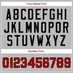 Custom Personalized American Flag Baseball Jersey in Gray Red-Black with Name and Number Personalized Gray Red-Black Authentic
