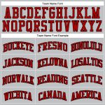 Authentic Personalized Gray Red-Black Basketball Jersey - Custom Throwback Design Personalized Gray Red-Black Authentic Throwback