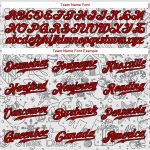Custom Name and Number Christmas 3D Baseball Jersey Gray Red Black - Personalized Team Apparel Personalized Gray Red-Black