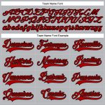 Custom Name and Number Hockey Jersey - Personalized Gray Red-Black Lace Neck Team Style Personalized Gray Red-Black Hockey
